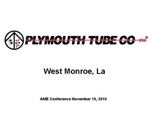 West Monroe La AME Conference November 18 2010