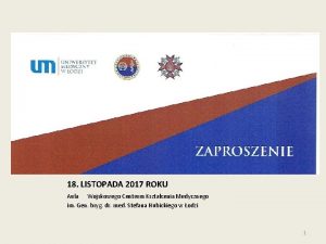 18 LISTOPADA 2017 ROKU Aula Wojskowego Centrum Ksztacenia