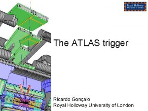 The ATLAS trigger Ricardo Gonalo Royal Holloway University