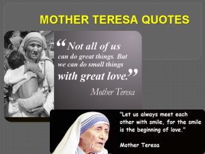 MOTHER TERESA QUOTES Mother Teresa Abortion is murder