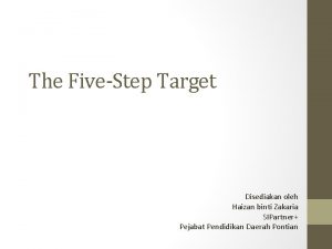 The FiveStep Target Disediakan oleh Haizan binti Zakaria