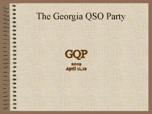 Georgia qso party