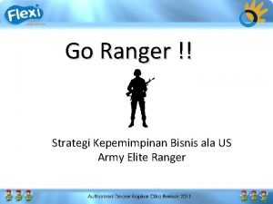 Go Ranger Strategi Kepemimpinan Bisnis ala US Army