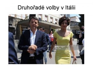 Druhoad volby v Itlii Volby do EP Itlie