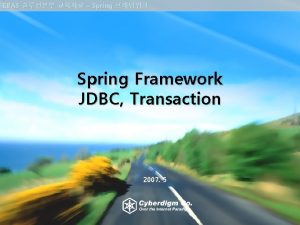 EBAS Spring Spring Framework JDBC Transaction 2007 5