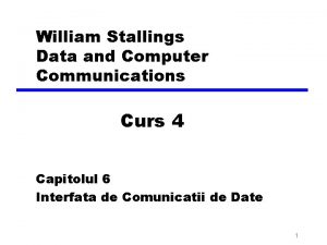 William Stallings Data and Computer Communications Curs 4