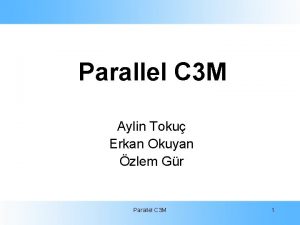 Parallel C 3 M Aylin Toku Erkan Okuyan