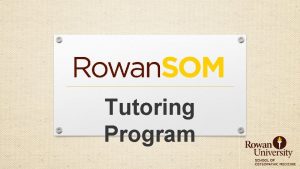 Tutoring Program Who Are Our Student Tutors Our
