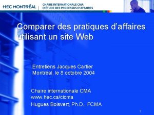 Comparer des pratiques daffaires utilisant un site Web