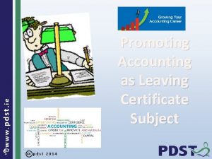 www pdst ie Promoting Accounting as Leaving Certificate