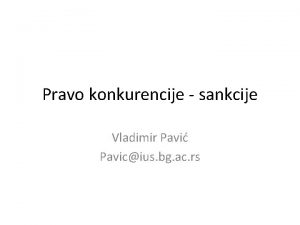 Pravo konkurencije sankcije Vladimir Pavi Pavicius bg ac