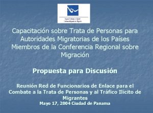 Capacitacin sobre Trata de Personas para Autoridades Migratorias