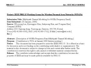 2006 01 17 doc IEEE 802 15 060038