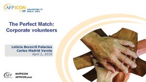 The Perfect Match Corporate volunteers Leticia Becerril Palacios