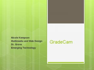 Nicole Kempson Multimedia and Web Design Dr Grove