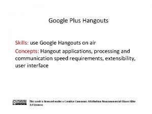 Google Plus Hangouts Skills use Google Hangouts on