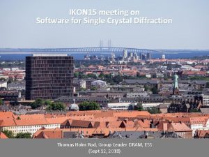 IKON 15 meeting on Welcome Software for Single