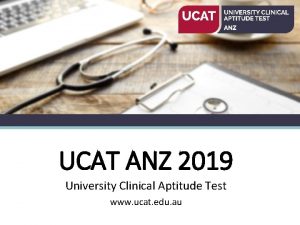 UCAT ANZ 2019 University Clinical Aptitude Test www