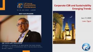 Corporate CSR and Sustainability Emerging Trends Jan 17