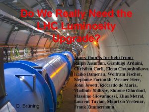 Do We Really Need the LHC Luminosity Upgrade