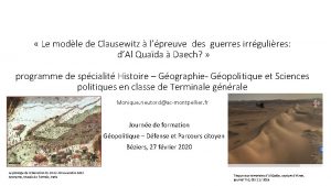 Le modle de Clausewitz lpreuve des guerres irrgulires