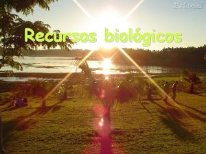 Recursos biolgicos O que so os recursos biolgicos