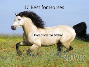 JC Best for Horses Dovednostn tdny O co