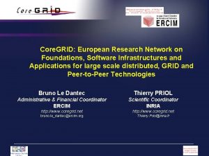 Core GRID European Research Network on Foundations Software