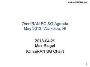 omniran13 0030 00 ecsg Omni RAN EC SG