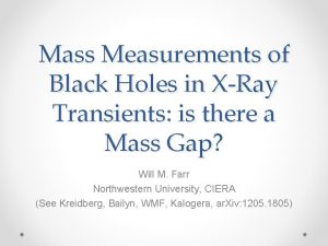 Mass Measurements of Black Holes in XRay Transients