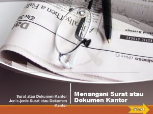 Surat atau Dokumen Kantor Jenisjenis Surat atau Dokumen