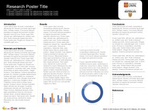 Research Poster Title Author 11 Author 22 Author