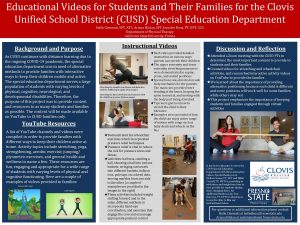 Educational Videos for Students and Their Families for