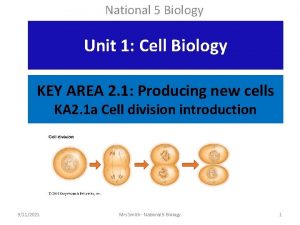 National 5 Biology Unit 1 Cell Biology KEY