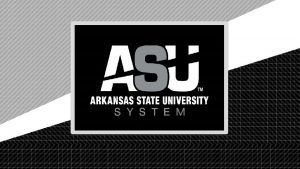 Arkansas State University is a public institution of