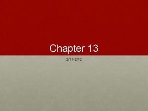 Chapter 13 211 212 Start 211 Chapter 12