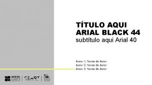 TTULO AQUI ARIAL BLACK 44 subttulo aqui Arial