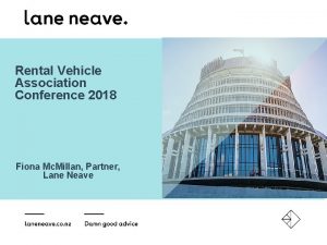 Rental Vehicle Association Conference 2018 Fiona Mc Millan