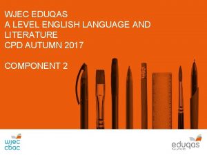 WJEC EDUQAS A LEVEL ENGLISH LANGUAGE AND LITERATURE