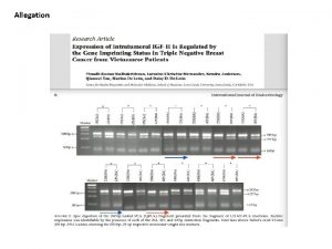 Allegation Raw Scanned data File generated after experiments