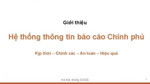 Gii thiu H thng thng tin bo co