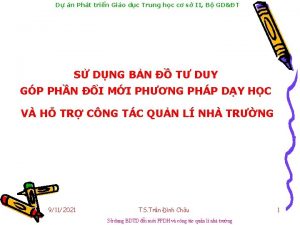 D n Pht trin Gio dc Trung hc