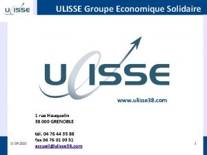 ULISSE Groupe Economique Solidaire www ulisse 38 com