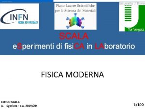 FISICA MODERNA CORSO SCALA A Sgarlata a a