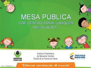 MESA PBLICA ICBF CENTRO ZONAL USAQUN Abril 25