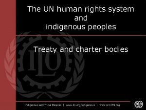 The UN human rights system and indigenous peoples