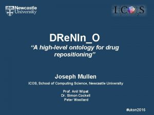 DRe NInO A highlevel ontology for drug repositioning