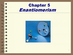 Chapter 5 Enantiomerism 1 Sec 1 Introduction Sec