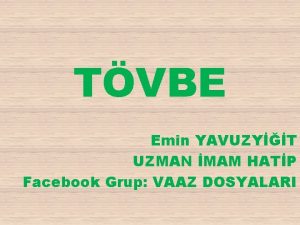 TVBE Emin YAVUZYT UZMAN MAM HATP Facebook Grup