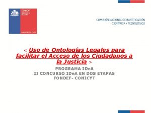 Uso de Ontologas Legales para facilitar el Acceso